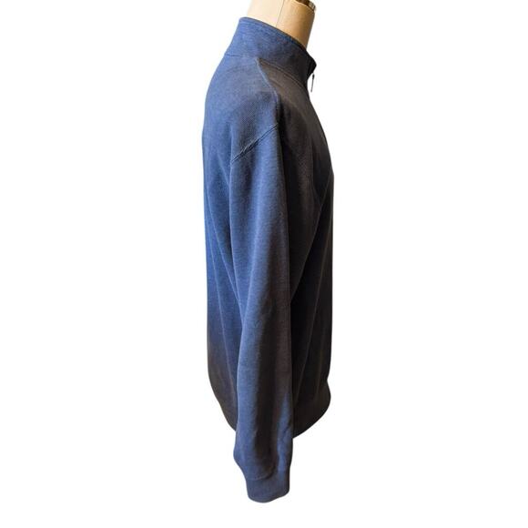 Orvis Blue Quarter Zip Pullover Sweater Men's Size Medium Preppy Golf Old Money - Picture 5 of 7